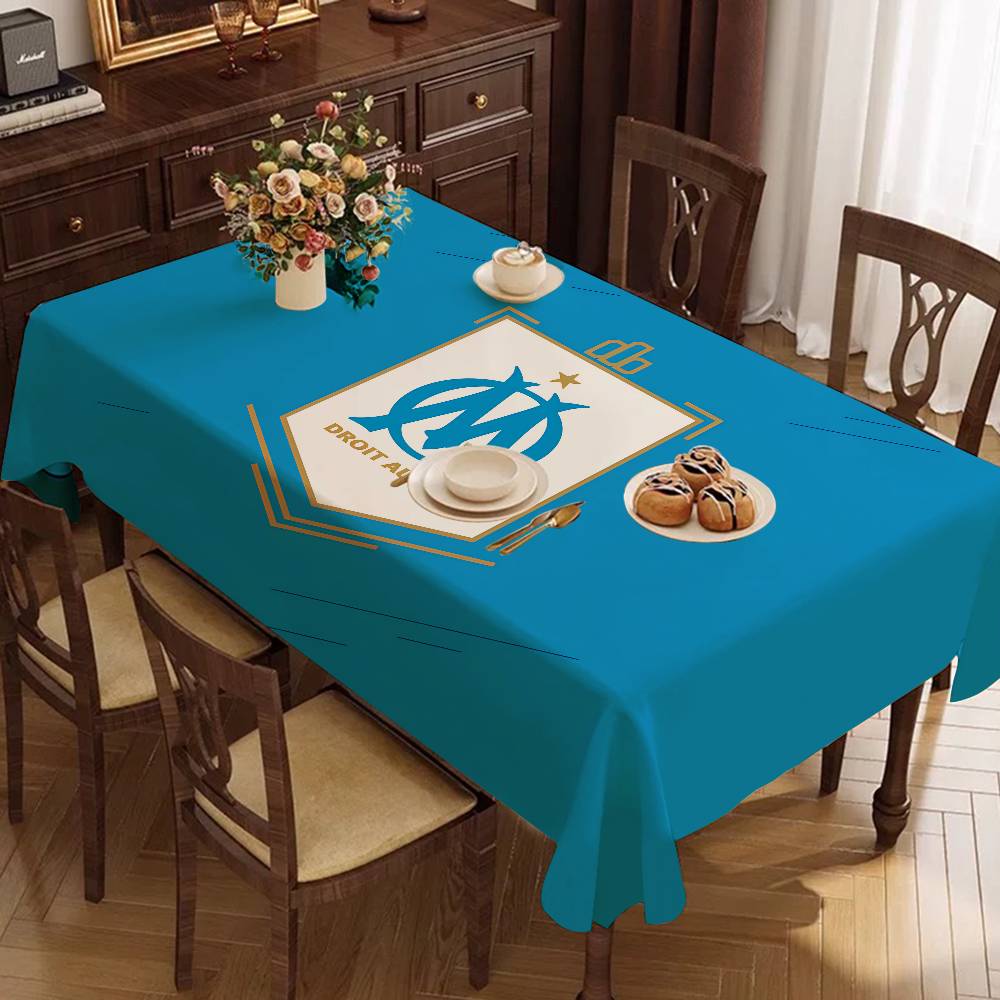 Home Textiles Today Logo - O-Olympiques D-DeS LOGO M-MarseilleS Rechteckige Tischdecke