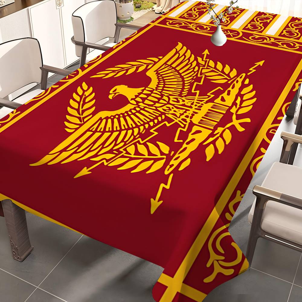 Home Textiles Today Logo - Roman S-SPQRs Logo Rechteckige Tischdecken Waschbar
