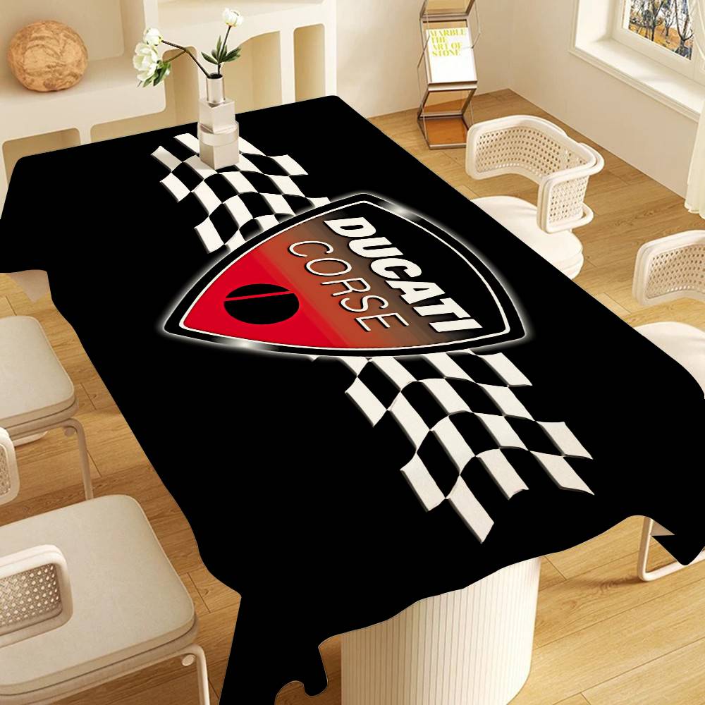 Home Textiles Today Logo - D-Ducaties Motorrad-LOGO Tischdecke Thematische Innen- und