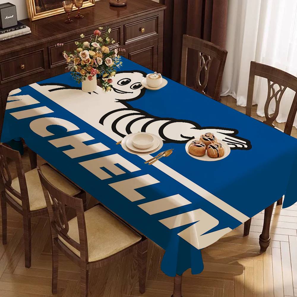 Home Textiles Today Logo - M-Michelins Logo Polyester Wasserdichte Tischdecke Nachttisch