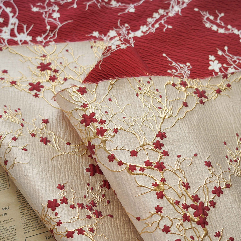Luxus rote Pflaumenblüte Jacqu – Home Textiles Luxury Bewertung und Preis