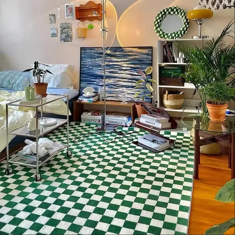 VIKAMA Schachbrett Teppich Woh – Home Textiles Plaid Bewertung und Preis