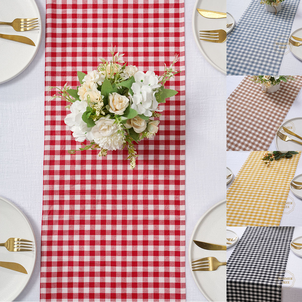 Rustikaler Karierter Baumwoll- – Home Textiles Plaid Bewertung und Preis