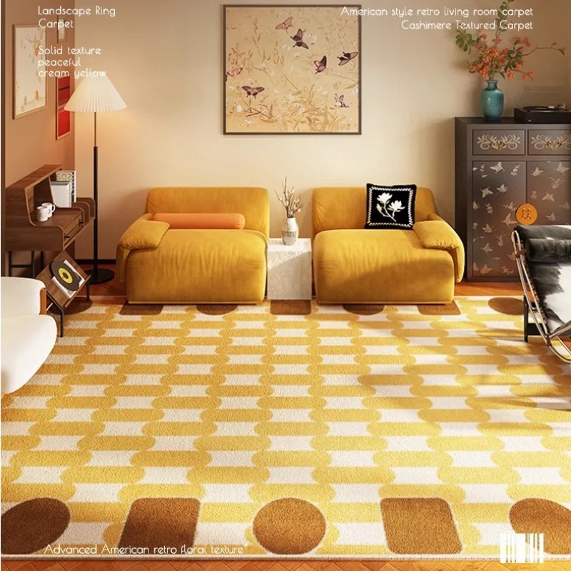Karierter Retro-Teppich für Wo – Home Lines Textiles Bewertung und Preis