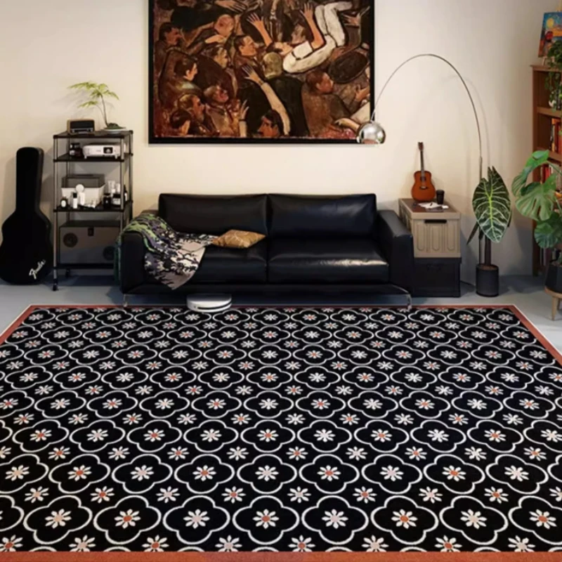 Retro-Karo-Wohnzimmerteppich,  – Home Lines Textiles Bewertung und Preis