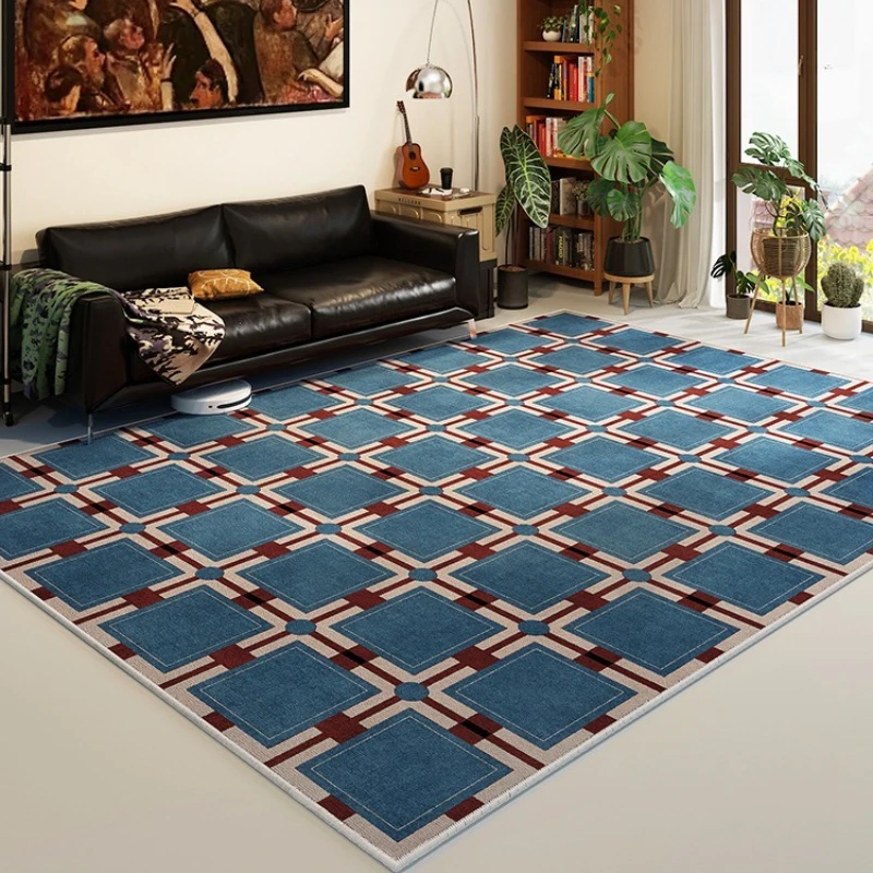 Retro-Karo-Wohnzimmerteppich,  – Home Lines Textiles Bewertung und Preis
