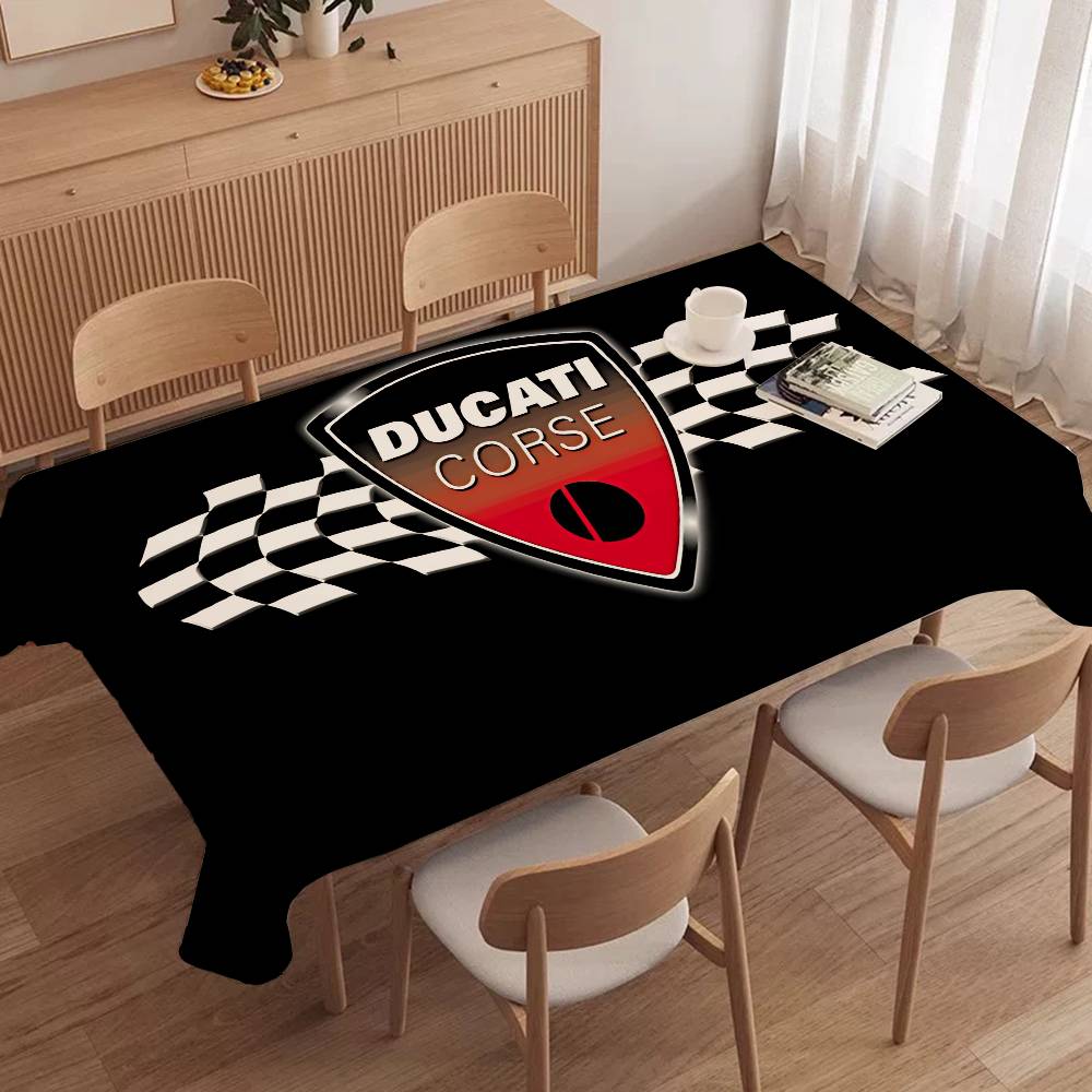 D-Ducaties Motorrad-LOGO Tisch – Home Textiles Today Logo Bewertung und Preis