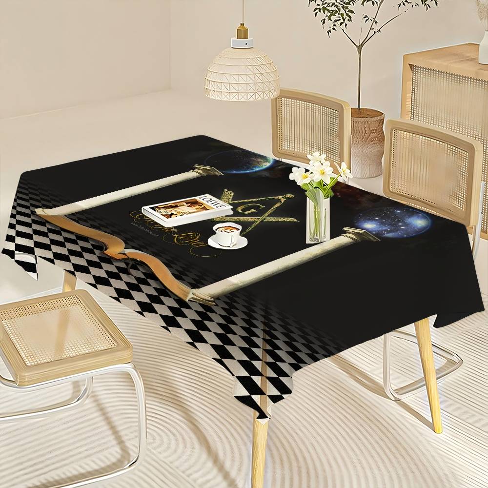 Tischdecke mit Freimaurer-Logo – Home Textiles Today Logo Bewertung und Preis