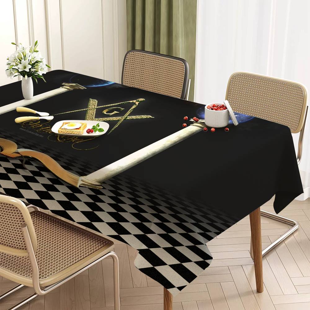 Tischdecke mit Freimaurer-Logo – Home Textiles Today Logo Bewertung und Preis