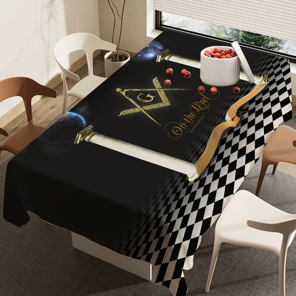 Tischdecke mit Freimaurer-Logo – Home Textiles Today Logo Bewertung und Preis