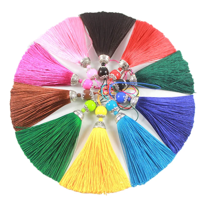 2/5Pcs 8CM Silk Quaste mit Acr – Home Ec Textiles Bewertung und Preis