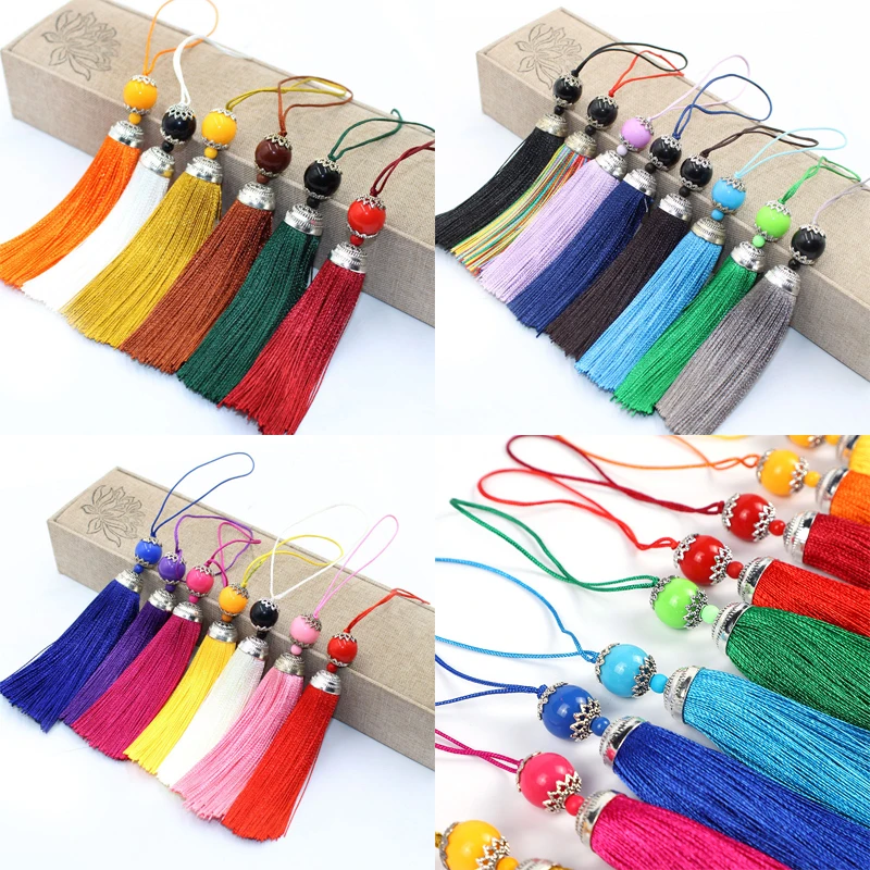 2/5Pcs 8CM Silk Quaste mit Acr – Home Ec Textiles Bewertung und Preis