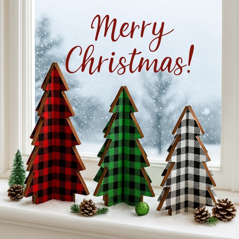 3-teiliges Weihnachtsdekor-Set – Home Textiles Plaid Bewertung und Preis