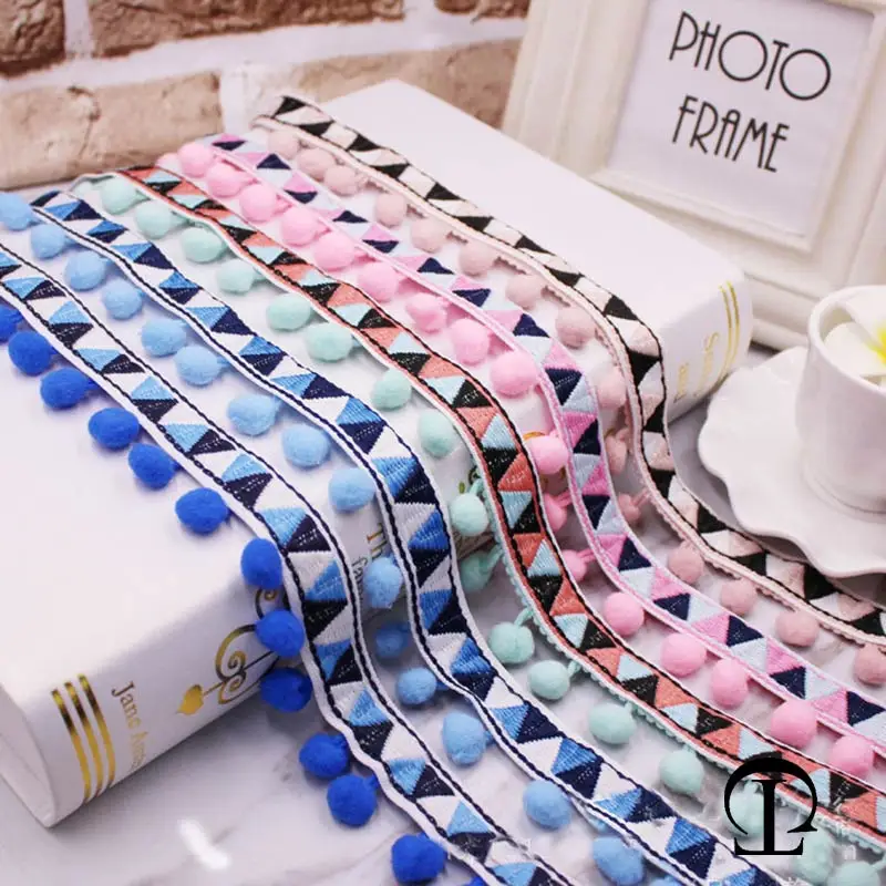 1-10Yards Pompons Spitze Trim  – Home Ec Textiles Bewertung und Preis