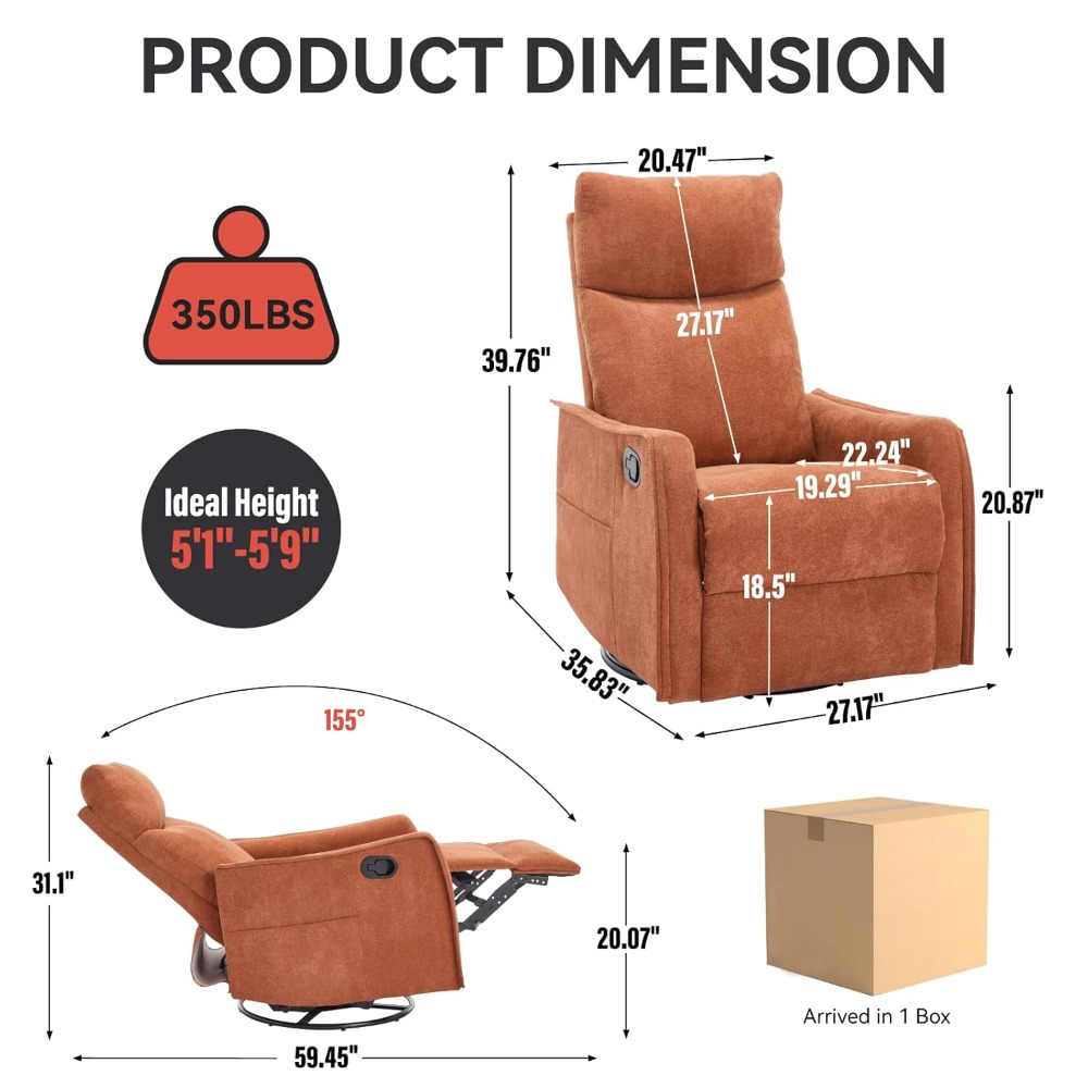 360° Drehbarer Schaukelstuhl f – Home Lines Textiles Bewertung und Preis
