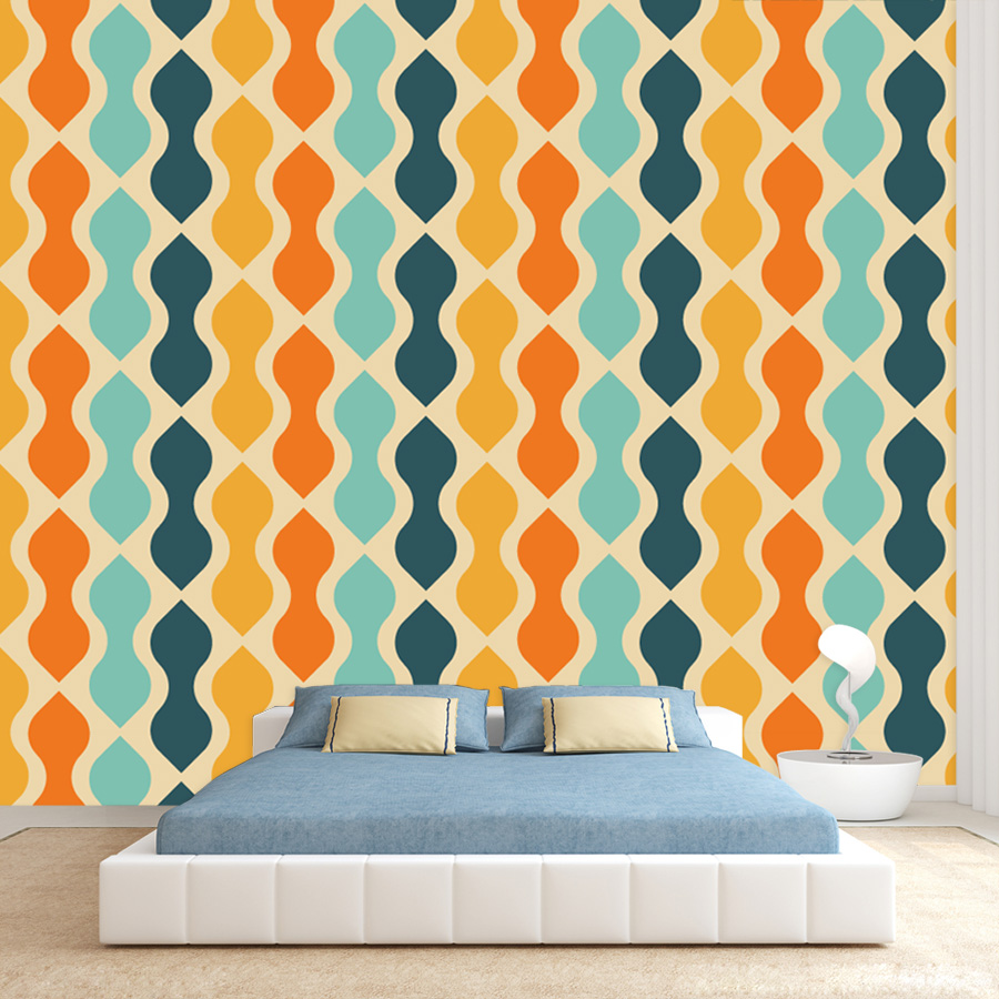 15+ Retro-Geometrie-Regenbogen – Home Lines Textiles Bewertung und Preis