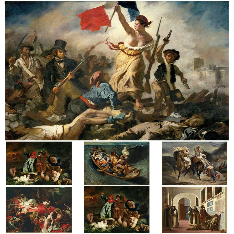 Künstler Eugene Delacroix Libe – Home Textiles France Bewertung und Preis